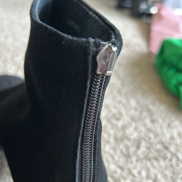 Topshop Suede Retro Boots - Picture 7 of 7